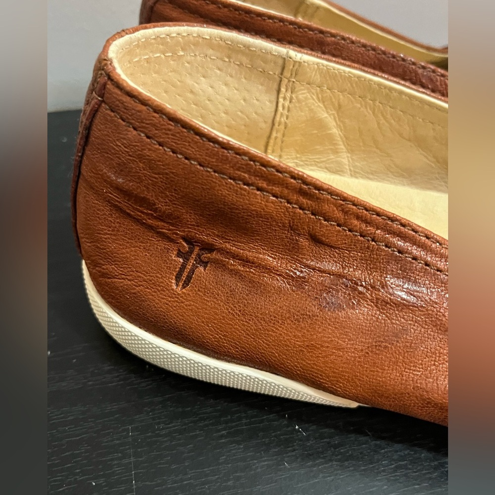 NWOT Women’s Frye Melanie Brown Leather Slip-On Footwear - Picture 2 of 13